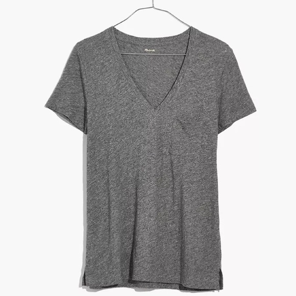 Madewell t-shirts black gray orange white green v-neck quality Nordstrom rack M - Picture 9 of 9